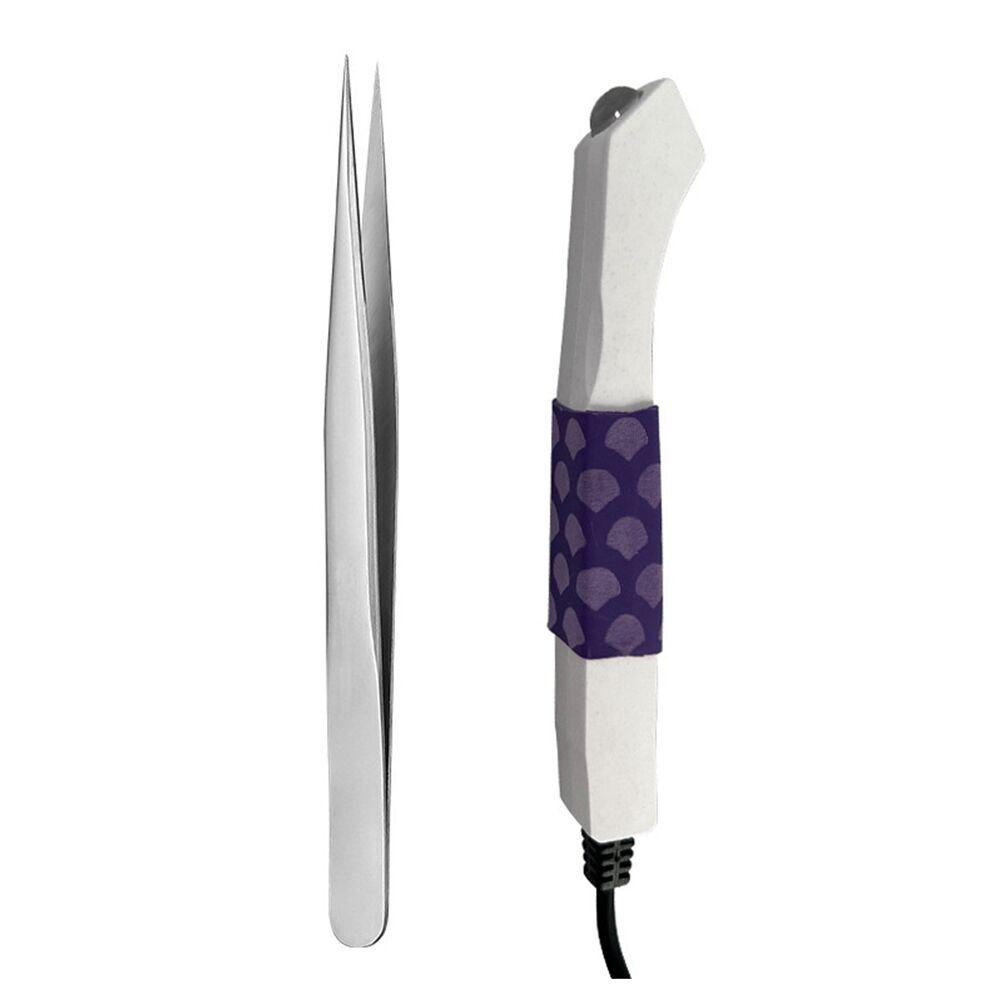 TW001-PRO handheld uv lash light with eyelash tweezer